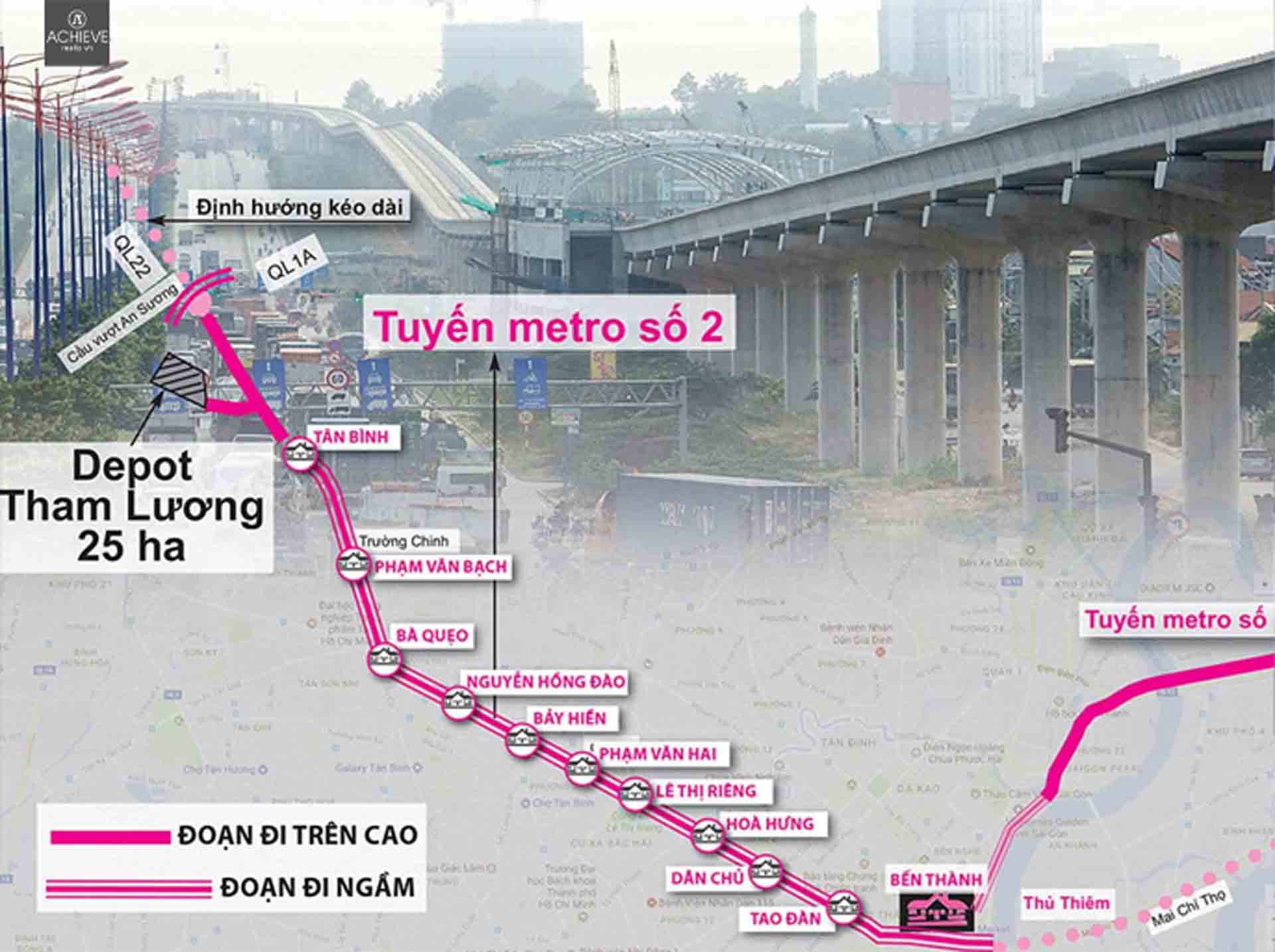 Thông tin Tuyến Metro số 2: Bến Thành – Tham Lương