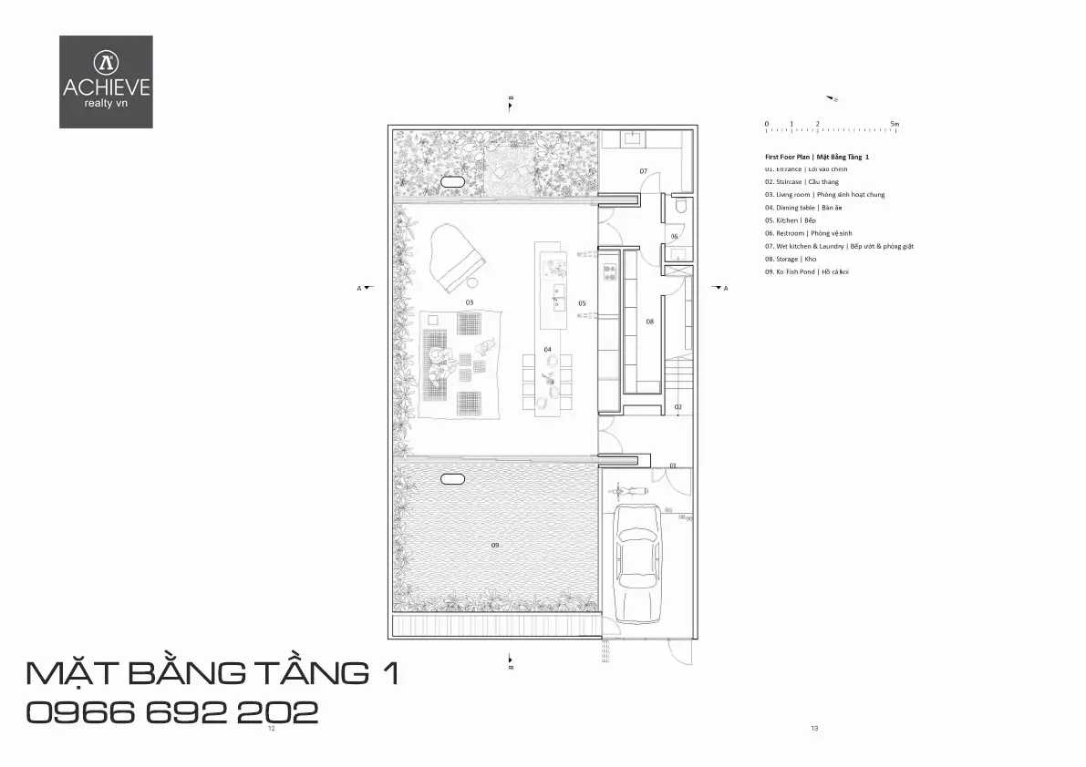 Mặt bằng tầng 1