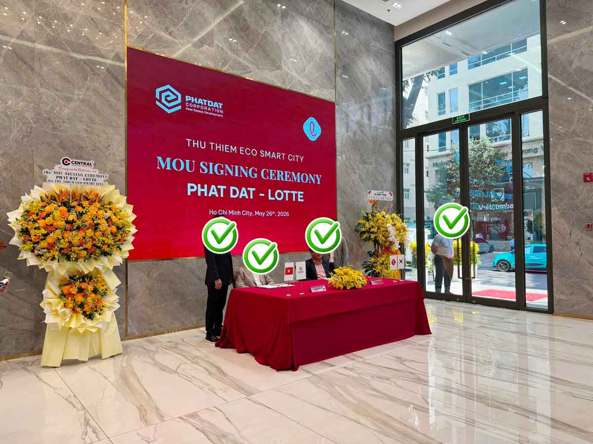 Lễ ký MOU Phát Đạt Lotte Eco Smart City Thủ Thiêm 26/5/2026