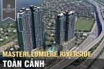 Toàn cảnh dự án Masteri Lumiere Riverside Thảo Điền nhìn từ trên cao