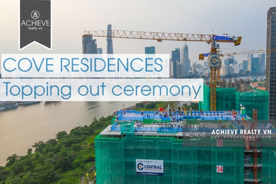 Dự án Empire City Thủ Thiêm cất nóc hai khối tháp Cove Residences MU11