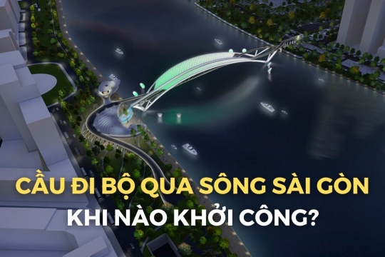 Cầu đi bộ qua sông Sài Gòn khi nào khởi công?