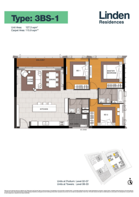 Cho thuê 3 phòng ngủ Empire City đầy đủ nội thất | Linden Residence