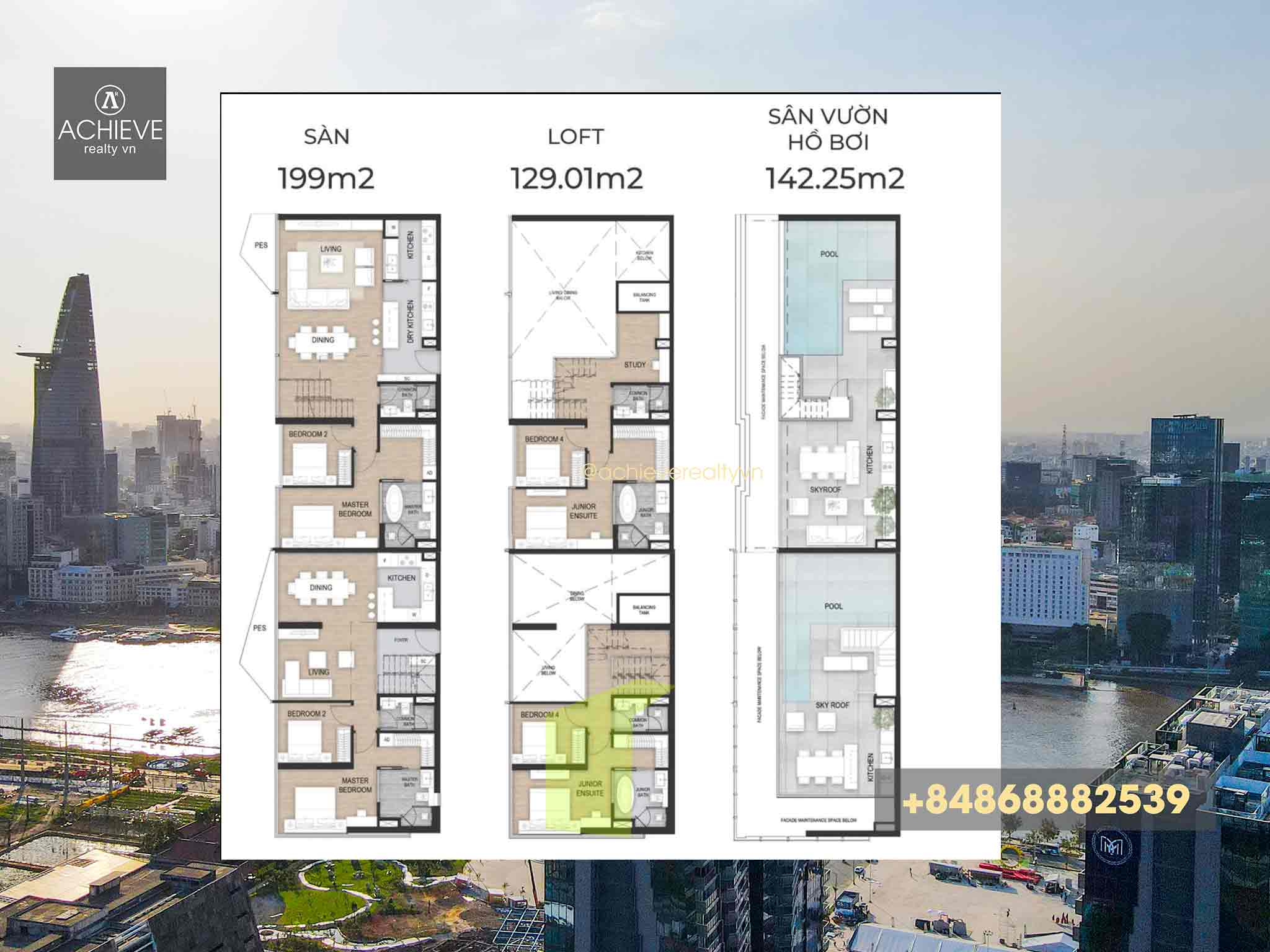 Bán Penthouse Opera Residences trực diện sông Sài Gòn | Penthouse The Metropole Thủ Thiêm |Q538264