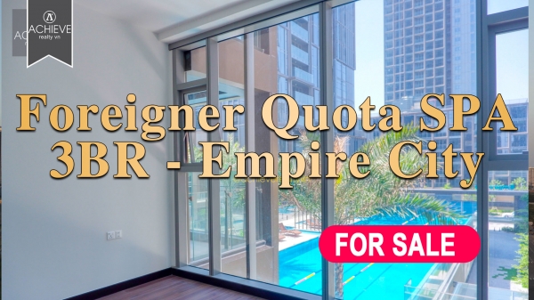 Bán 3 phòng ngủ Empire City Thủ Thiêm tháp Linden Residences 141m2 - Suất Người nước ngoài EC026