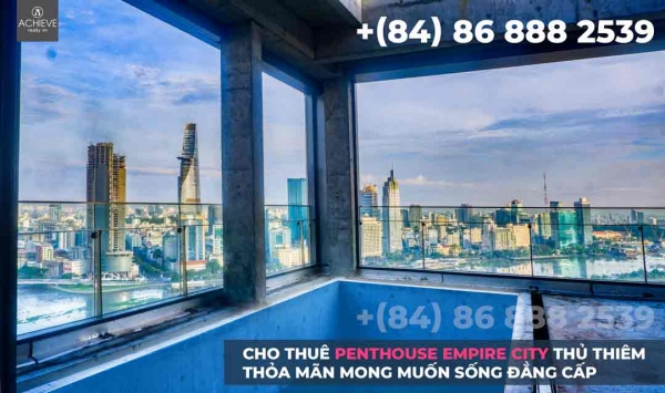 Rent Penthouse at Empire City Thủ Thiêm | Bare-shell handover | 385m2 | Only $5000/month