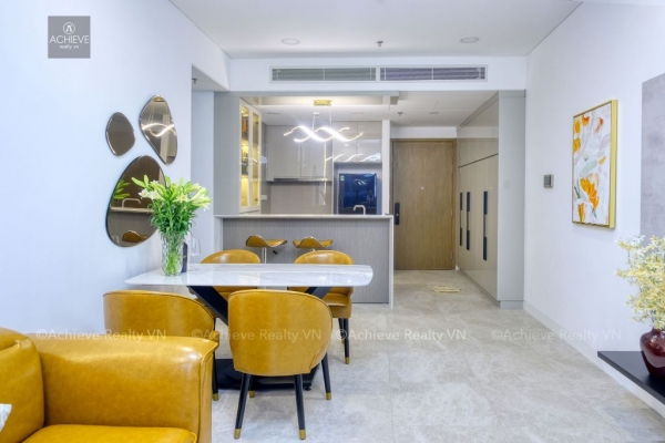 Cho thuê 2 phòng ngủ The River Thủ Thiêm - 1500$ đầy đủ nội thất