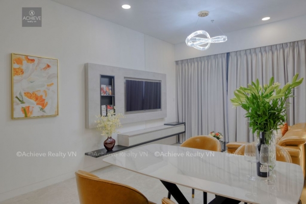 Cho thuê 2 phòng ngủ The River Thủ Thiêm - 1500$ đầy đủ nội thất 